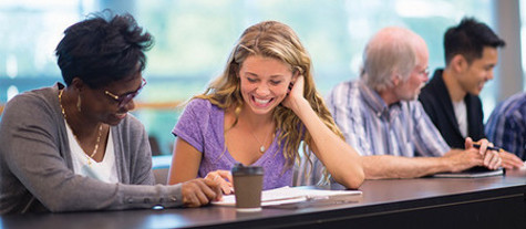 people in a training session